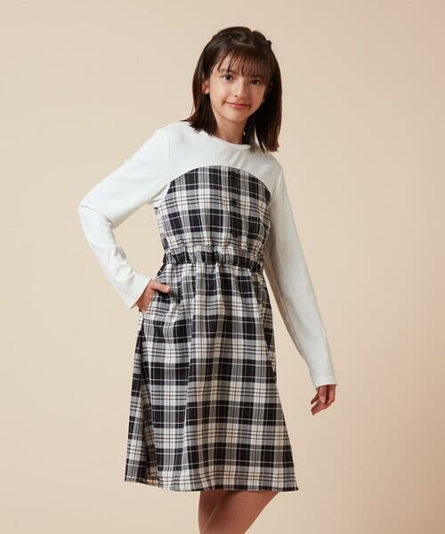 a.v.v / アー・ヴェ・ヴェ ロング・マキシ丈ワンピース | [100-160]フロントボタンドッキングワンピース | 詳細9