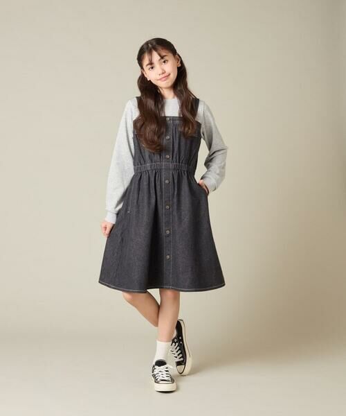 a.v.v / アー・ヴェ・ヴェ ロング・マキシ丈ワンピース | [120-160]トレーナードッキングワンピース | 詳細21