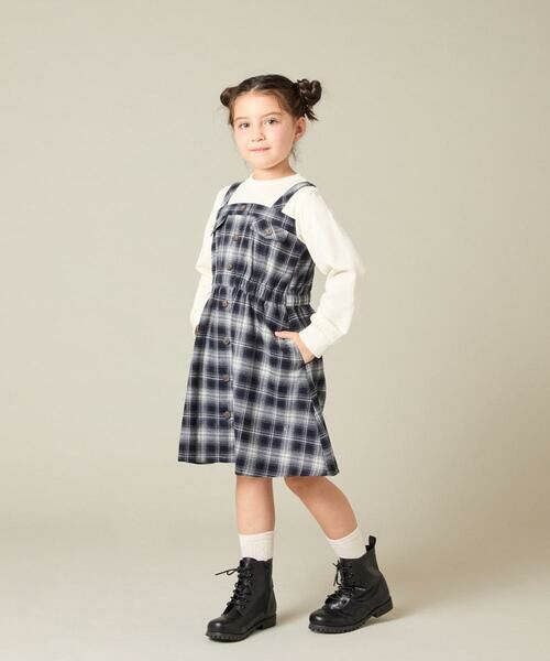 a.v.v / アー・ヴェ・ヴェ ロング・マキシ丈ワンピース | [120-160]トレーナードッキングワンピース | 詳細4