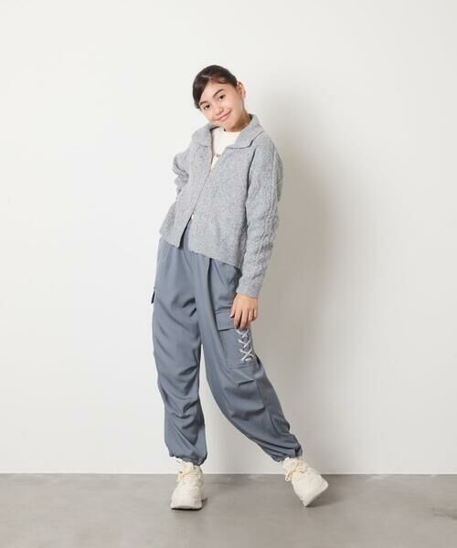 a.v.v / アー・ヴェ・ヴェ ニット・セーター | [130-160]【ダブルジップ/クロップド丈】ジップアップケーブルニット | 詳細12