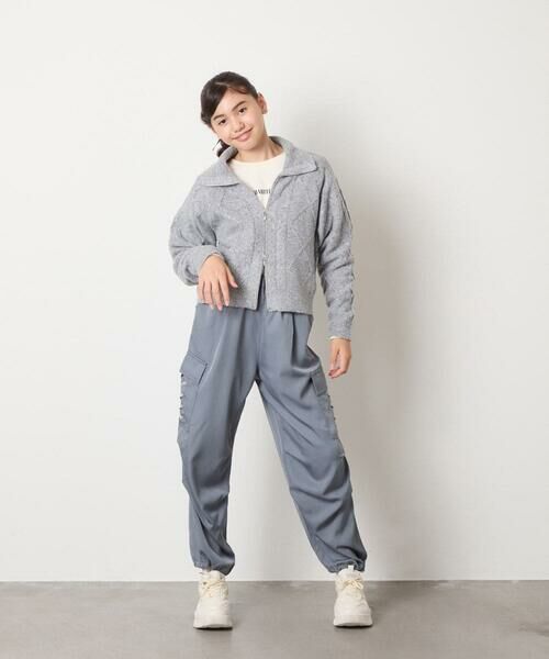 a.v.v / アー・ヴェ・ヴェ ニット・セーター | [130-160]【ダブルジップ/クロップド丈】ジップアップケーブルニット | 詳細14