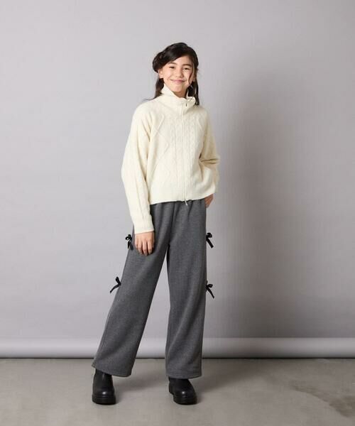 a.v.v / アー・ヴェ・ヴェ ニット・セーター | [130-160]【ダブルジップ/クロップド丈】ジップアップケーブルニット | 詳細27