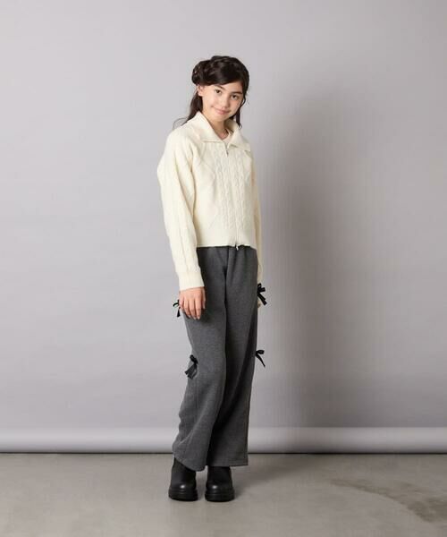 a.v.v / アー・ヴェ・ヴェ ニット・セーター | [130-160]【ダブルジップ/クロップド丈】ジップアップケーブルニット | 詳細29