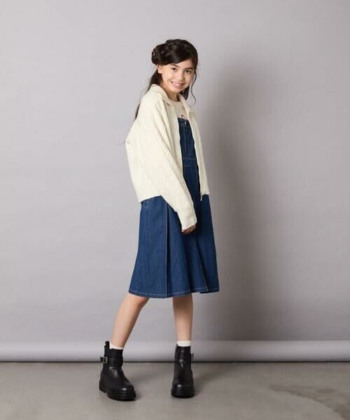 a.v.v / アー・ヴェ・ヴェ ニット・セーター | [130-160]【ダブルジップ/クロップド丈】ジップアップケーブルニット | 詳細5