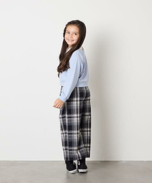 a.v.v / アー・ヴェ・ヴェ カットソー | [120-160]【クロップド丈】衿付きロゴトレーナー | 詳細12