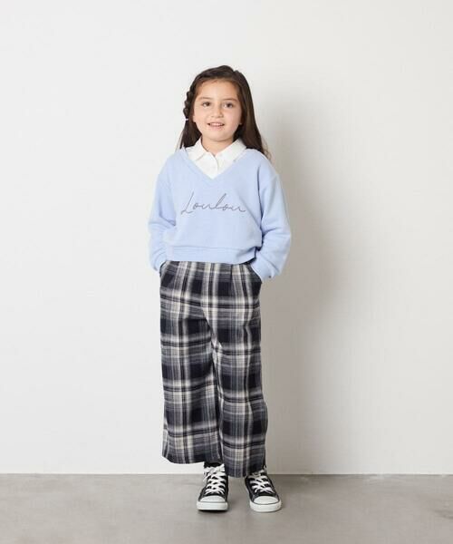 a.v.v / アー・ヴェ・ヴェ カットソー | [120-160]【クロップド丈】衿付きロゴトレーナー | 詳細7