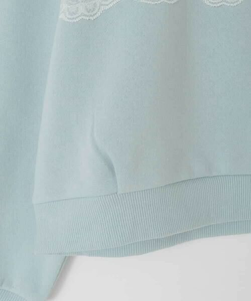 a.v.v / アー・ヴェ・ヴェ カットソー | [130-160]【裏起毛/クロップド丈/リメイク風】レースロゴクロップドトレーナー | 詳細27