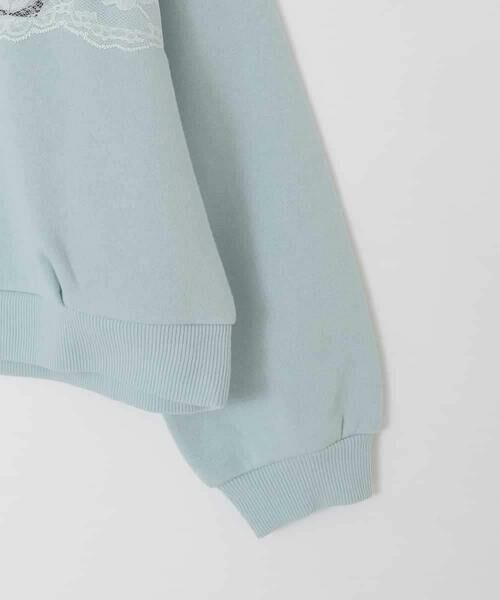 a.v.v / アー・ヴェ・ヴェ カットソー | [130-160]【裏起毛/クロップド丈/リメイク風】レースロゴクロップドトレーナー | 詳細28
