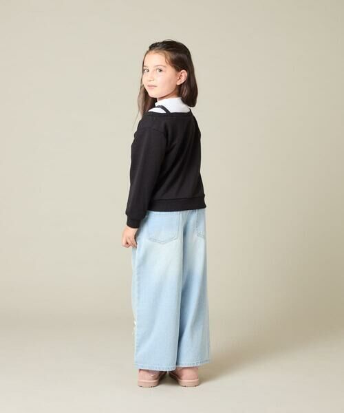 a.v.v / アー・ヴェ・ヴェ カットソー | [120-160]【アシンメトリー/オフショル】ポコポコレイヤード風トレーナー | 詳細18