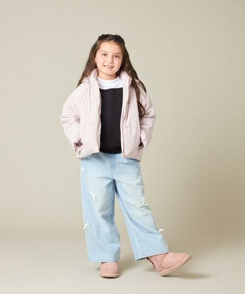 a.v.v / アー・ヴェ・ヴェ カットソー | [120-160]【アシンメトリー/オフショル】ポコポコレイヤード風トレーナー | 詳細20