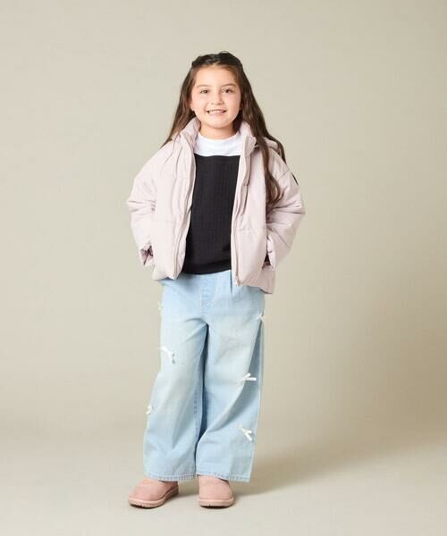 a.v.v / アー・ヴェ・ヴェ カットソー | [120-160]【アシンメトリー/オフショル】ポコポコレイヤード風トレーナー | 詳細21