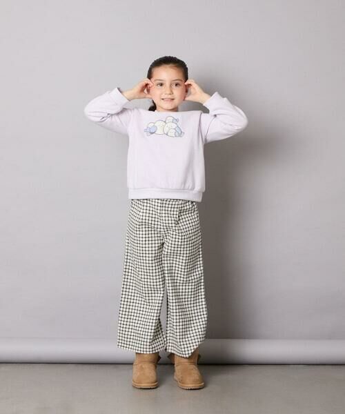 a.v.v / アー・ヴェ・ヴェ カットソー | [110-130]【裏起毛/シマエナガ ふわふわアップリケ/ネコ リバーシブルスパンコール】アソートモチーフトレーナー | 詳細3