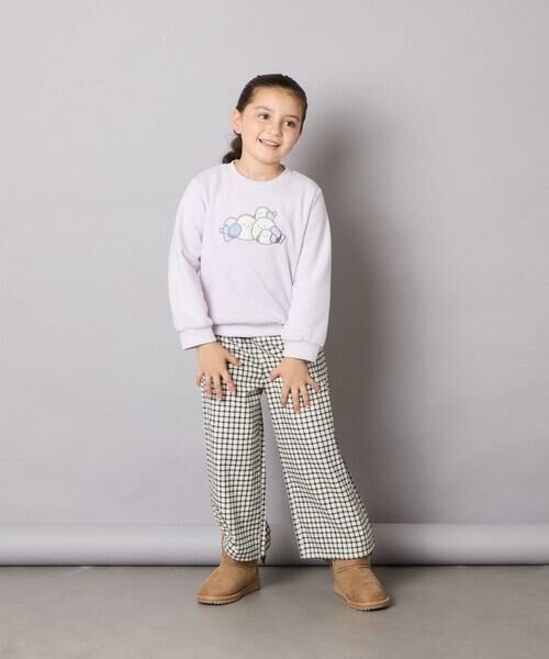 a.v.v / アー・ヴェ・ヴェ カットソー | [110-130]【裏起毛/シマエナガ ふわふわアップリケ/ネコ リバーシブルスパンコール】アソートモチーフトレーナー | 詳細8