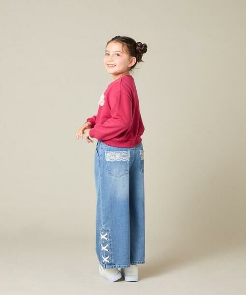 a.v.v / アー・ヴェ・ヴェ カットソー | [100-160]【WEB限定商品/チュールフリル/クロップド丈】チュールロゴトレーナー | 詳細10