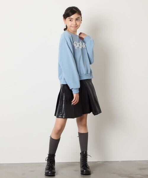 a.v.v / アー・ヴェ・ヴェ カットソー | [100-160]【WEB限定商品/チュールフリル/クロップド丈】チュールロゴトレーナー | 詳細19