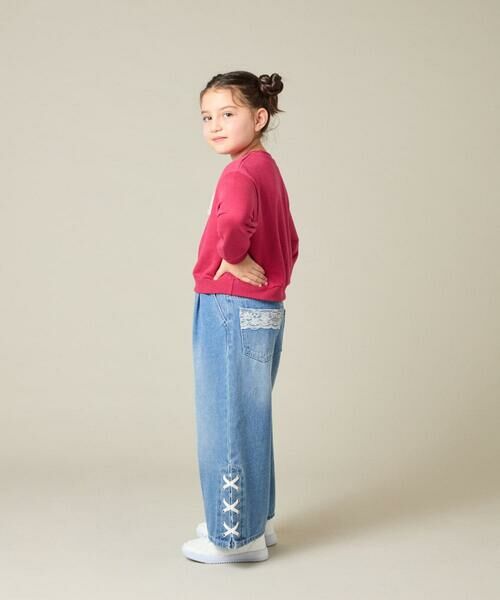 a.v.v / アー・ヴェ・ヴェ カットソー | [100-160]【WEB限定商品/チュールフリル/クロップド丈】チュールロゴトレーナー | 詳細9