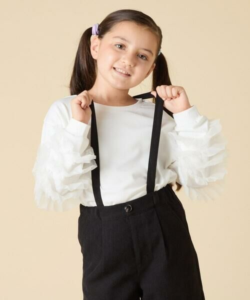 a.v.v / アー・ヴェ・ヴェ カットソー | [130-160]チュールスリーブポンチカットソー | 詳細1