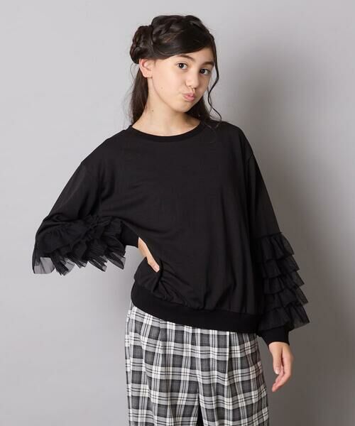 a.v.v / アー・ヴェ・ヴェ カットソー | [130-160]チュールスリーブポンチカットソー | 詳細12
