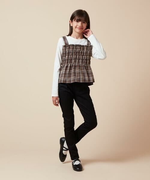 a.v.v / アー・ヴェ・ヴェ カットソー | [100-160]シャーリングビスチェドッキングトップス | 詳細16