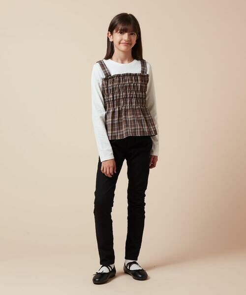 a.v.v / アー・ヴェ・ヴェ カットソー | [100-160]シャーリングビスチェドッキングトップス | 詳細17