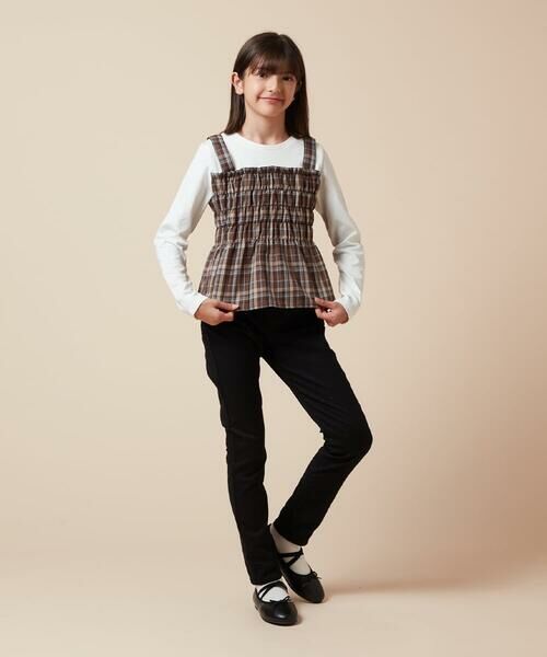 a.v.v / アー・ヴェ・ヴェ カットソー | [100-160]シャーリングビスチェドッキングトップス | 詳細18