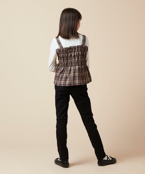 a.v.v / アー・ヴェ・ヴェ カットソー | [100-160]シャーリングビスチェドッキングトップス | 詳細21