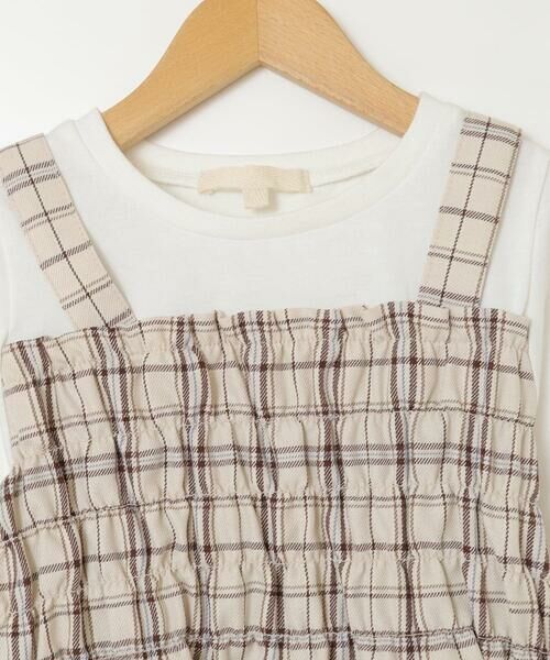 a.v.v / アー・ヴェ・ヴェ カットソー | [100-160]シャーリングビスチェドッキングトップス | 詳細3