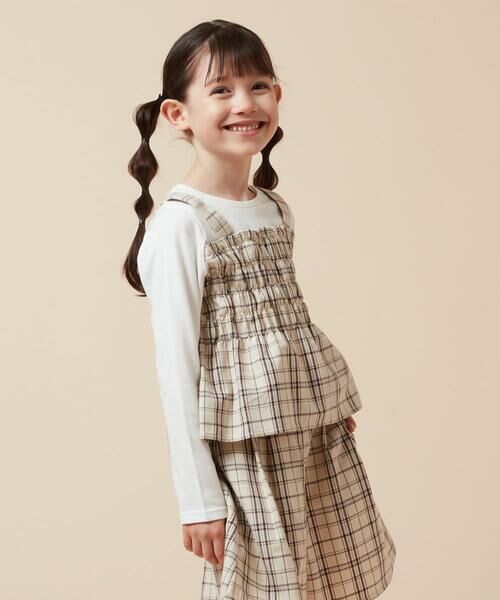 a.v.v / アー・ヴェ・ヴェ カットソー | [100-160]シャーリングビスチェドッキングトップス | 詳細7