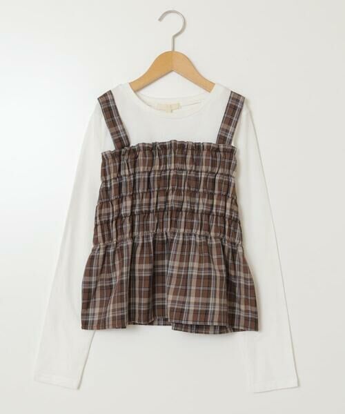 a.v.v / アー・ヴェ・ヴェ カットソー | [100-160]シャーリングビスチェドッキングトップス | 詳細22