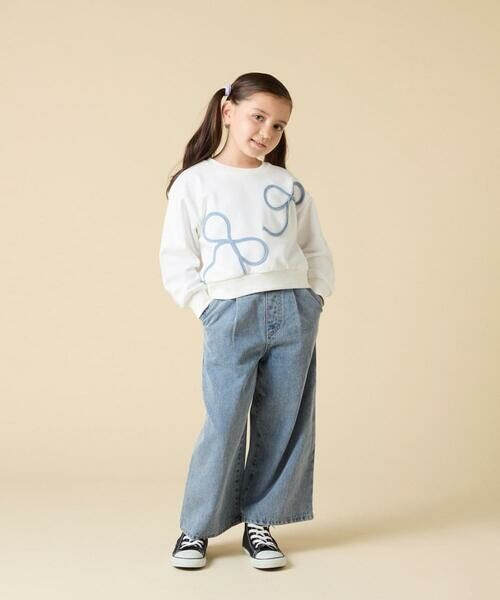 a.v.v / アー・ヴェ・ヴェ カットソー | [120-160]【立体リボンがカワイイ/通学にもオススメ】リボンテープ裏毛トレーナー | 詳細12