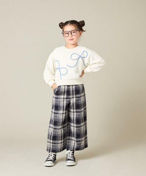 a.v.v / アー・ヴェ・ヴェ カットソー | [120-160]【立体リボンがカワイイ/通学にもオススメ】リボンテープ裏毛トレーナー | 詳細18