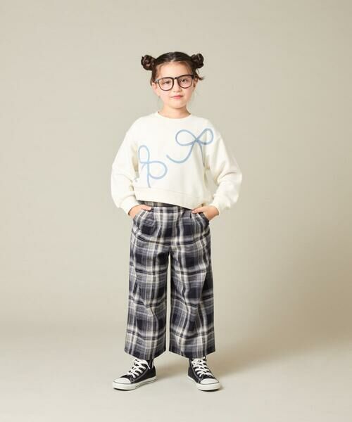 a.v.v / アー・ヴェ・ヴェ カットソー | [120-160]【立体リボンがカワイイ/通学にもオススメ】リボンテープ裏毛トレーナー | 詳細20