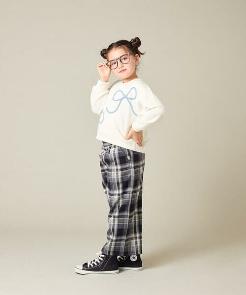 a.v.v / アー・ヴェ・ヴェ カットソー | [120-160]【立体リボンがカワイイ/通学にもオススメ】リボンテープ裏毛トレーナー | 詳細22