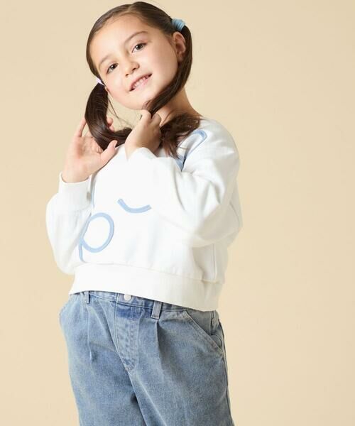 a.v.v / アー・ヴェ・ヴェ カットソー | [120-160]【立体リボンがカワイイ/通学にもオススメ】リボンテープ裏毛トレーナー | 詳細9