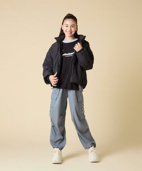 a.v.v / アー・ヴェ・ヴェ カットソー | [130-160]【切り替えバイカラー/スポーティ】配色切り替えロゴトレーナー | 詳細20