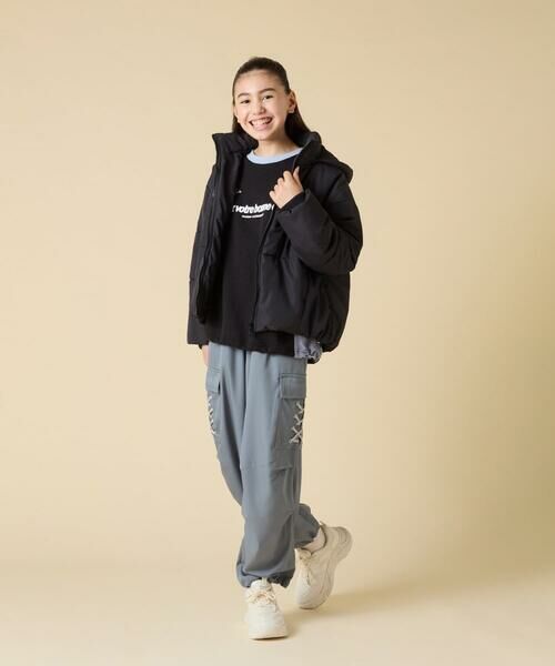 a.v.v / アー・ヴェ・ヴェ カットソー | [130-160]【切り替えバイカラー/スポーティ】配色切り替えロゴトレーナー | 詳細21