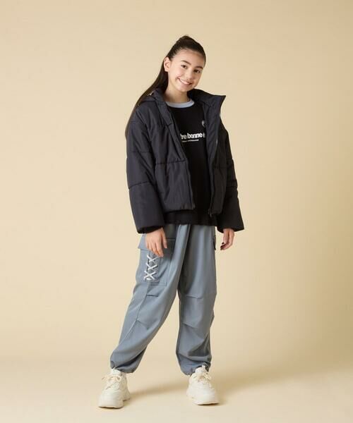 a.v.v / アー・ヴェ・ヴェ カットソー | [130-160]【切り替えバイカラー/スポーティ】配色切り替えロゴトレーナー | 詳細22