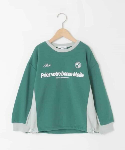 a.v.v / アー・ヴェ・ヴェ カットソー | [130-160]【切り替えバイカラー/スポーティ】配色切り替えロゴトレーナー | 詳細23