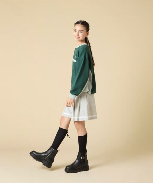 a.v.v / アー・ヴェ・ヴェ カットソー | [130-160]【切り替えバイカラー/スポーティ】配色切り替えロゴトレーナー | 詳細8