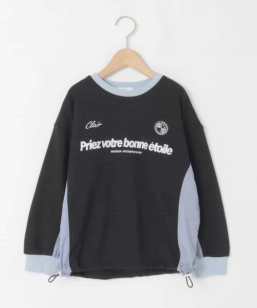 a.v.v / アー・ヴェ・ヴェ カットソー | [130-160]【切り替えバイカラー/スポーティ】配色切り替えロゴトレーナー | 詳細24