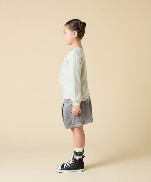 a.v.v / アー・ヴェ・ヴェ ニット・セーター | [120-160]【通学にもオススメ/ケーブルニット×裏毛/編み上げリボン】ケーブルニットドッキングトレーナー | 詳細10