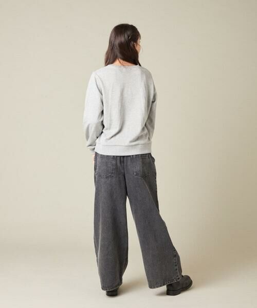 a.v.v / アー・ヴェ・ヴェ ニット・セーター | [120-160]【通学にもオススメ/ケーブルニット×裏毛/編み上げリボン】ケーブルニットドッキングトレーナー | 詳細21