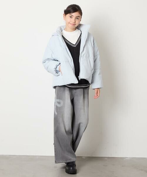 a.v.v / アー・ヴェ・ヴェ カットソー | [120-160]配色ラインケーブルニットドッキングトレーナー | 詳細19