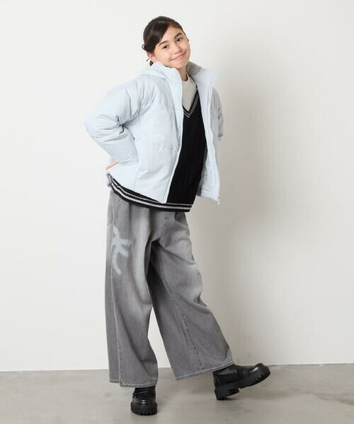 a.v.v / アー・ヴェ・ヴェ カットソー | [120-160]配色ラインケーブルニットドッキングトレーナー | 詳細21