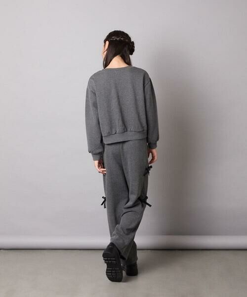 a.v.v / アー・ヴェ・ヴェ その他パンツ | [130-160]【裏起毛/ゆったりストレート/韓国コーデが叶う】サイドリボンスウェットパンツ | 詳細11