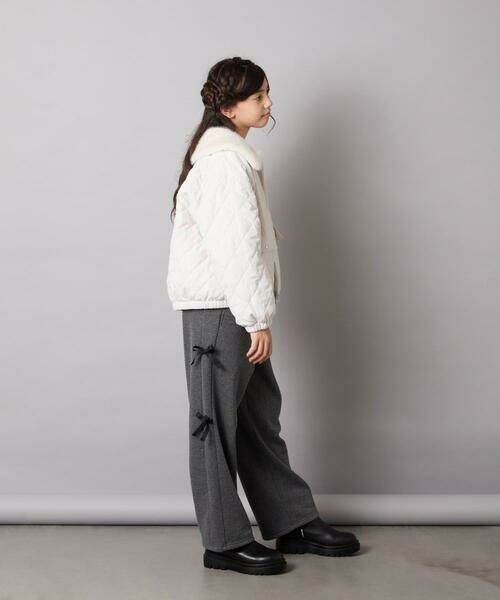 a.v.v / アー・ヴェ・ヴェ その他パンツ | [130-160]【裏起毛/ゆったりストレート/韓国コーデが叶う】サイドリボンスウェットパンツ | 詳細16