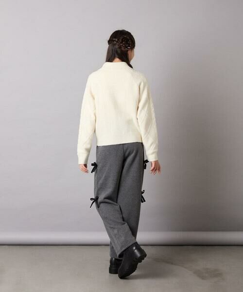 a.v.v / アー・ヴェ・ヴェ その他パンツ | [130-160]【裏起毛/ゆったりストレート/韓国コーデが叶う】サイドリボンスウェットパンツ | 詳細27