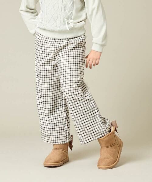 a.v.v / アー・ヴェ・ヴェ チノ・ワークパンツ | [120-160]【定番人気！/取り外し可能サスペンダー/後ろゴムで楽ちん】サス付きチェックワイドパンツ | 詳細17