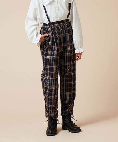 a.v.v / アー・ヴェ・ヴェ チノ・ワークパンツ | [120-160サスペンダー付きテーパードパンツ | 詳細10