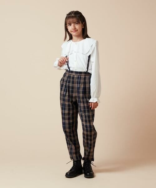 a.v.v / アー・ヴェ・ヴェ チノ・ワークパンツ | [120-160サスペンダー付きテーパードパンツ | 詳細13